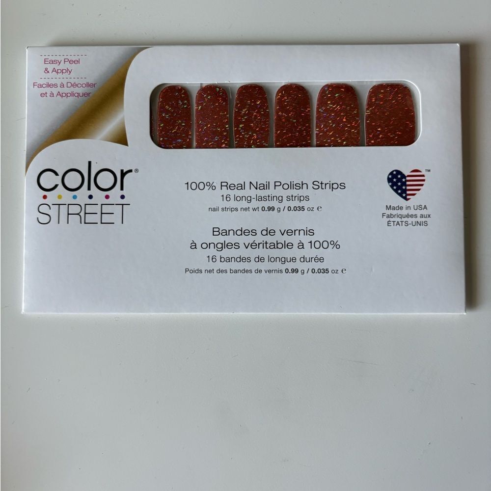 Color Street Red Glitter Press-On Nails
